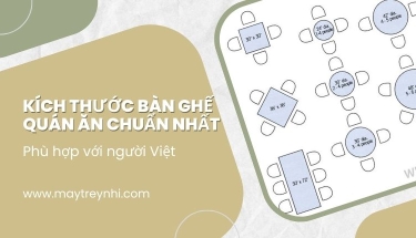 Kích thước bàn ghế quán ăn phổ biến nhất bạn nên biết