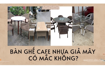 Bàn ghế cafe nhựa giả mây có mắc không?
