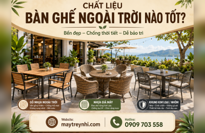 Chất liệu bàn ghế ngoài trời nào tốt