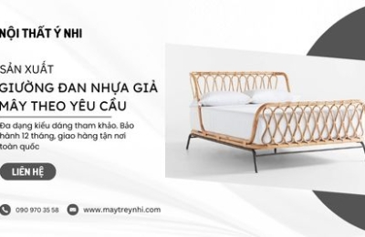 Địa chỉ sản xuất giường đan nhựa giả mây
