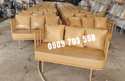 Ghế sofa nhựa giả mây giá rẻ