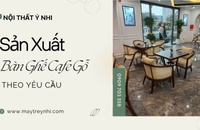 Những mẫu bàn ghế gỗ đẹp cho không gian quán cafe
