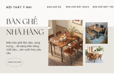 Top 10+ mẫu bàn ghế gỗ nhà hàng sang trọng, giá rẻ