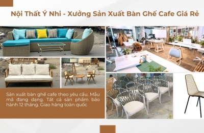 Xưởng sản xuất bàn ghế cafe Bình Dương
