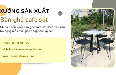 Xưởng sản xuất bàn ghế cafe sắt ngoài trời 