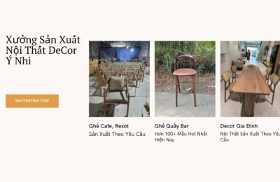Xưởng sản xuất bàn ghế decor TPHCM
