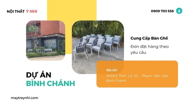 Dự án sản xuất bàn ghế  cho căn hộ tại Bình Chánh