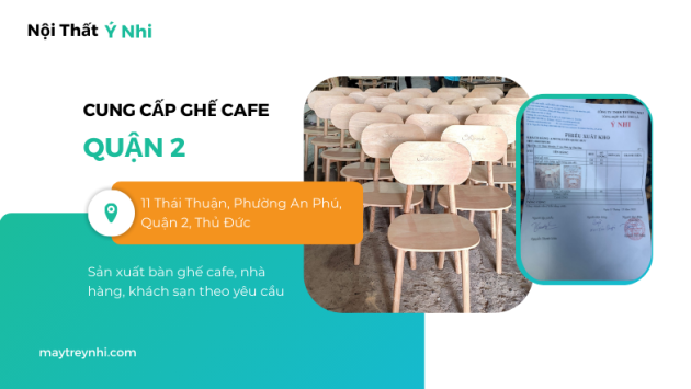 Sản xuất lô ghế cafe dự án tại Quận 2