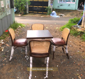 Bộ bàn ghế Thonet811 đan mây Bộ bàn ghế Thonet811 đan mây