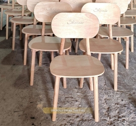 Ghế gỗ nhà hàng, mặt gỗ tự nhiên Ash Ghế gỗ nhà hàng, mặt gỗ tự nhiên Ash
