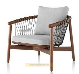 Ghế gỗ teak đan sợi dây dù