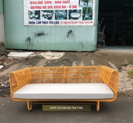 Ghế sofa nhựa giả mây