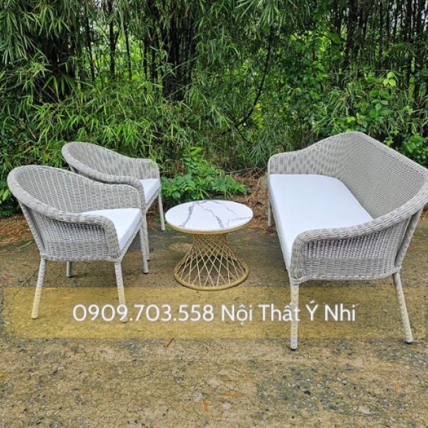 Bàn ghế nhựa giả mây cao cấp