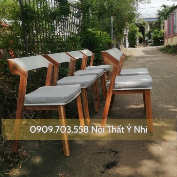 Bộ bàn ghế cafe gỗ teak cao cấp