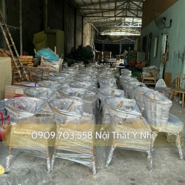 Bộ bàn ghế  cafe gỗ Wishbone