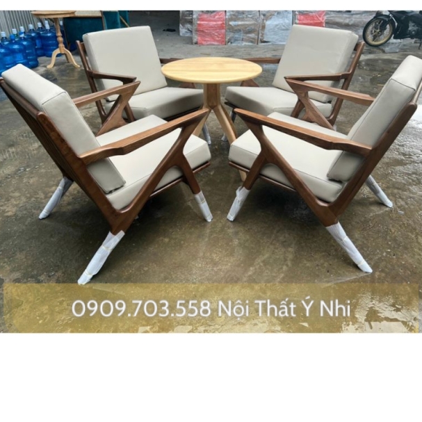 Bộ bàn ghế sofa Armchair gỗ chữ Z