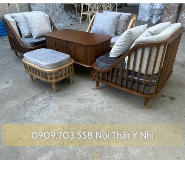 Bộ bàn ghế sofa cafe gỗ Probber