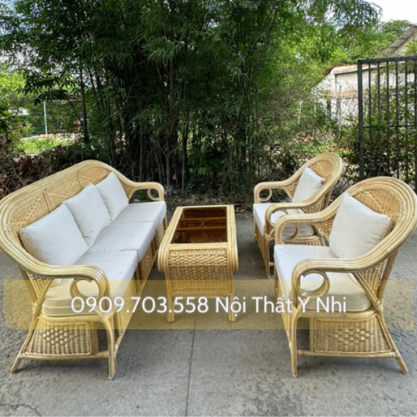Bộ sofa đan mây tre tự nhiên