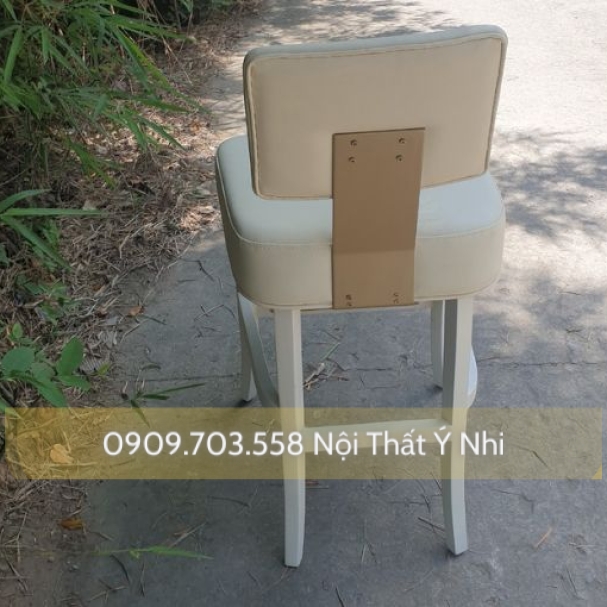 Ghế 3 chân gỗ sồi bọc nệm simily cao cấp