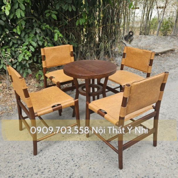 Ghế ăn gỗ ash đan sợi dây dấy xe