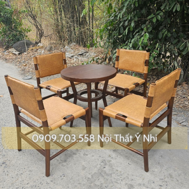Ghế ăn gỗ ash đan sợi dây dấy xe
