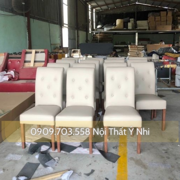 Ghế ăn nhà hàng, resot... bọc nệm da theo yêu cầu