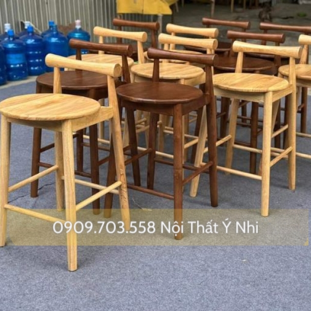 Ghế bar decor gỗ cafe, nhà hàng, khách sạn, resot