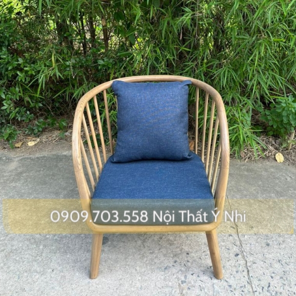 Ghế cafe gỗ đệm sofa cao cấp