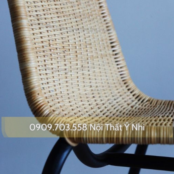Ghế Mây Phòng Ăn Chân Sắt