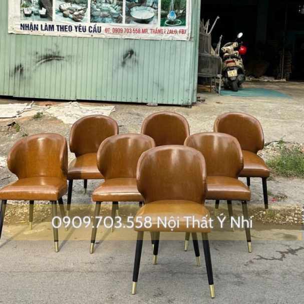 Ghế Nordic Bọc Da Cao Cấp