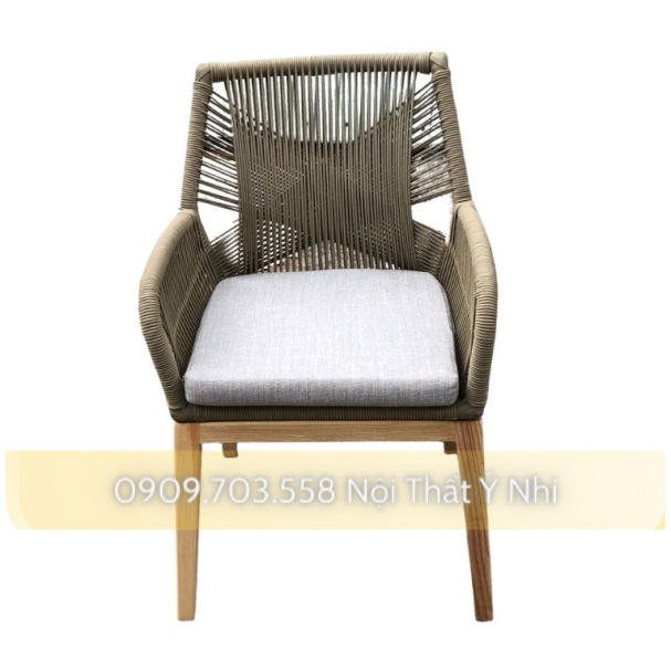 Ghế resot đan quả trám tay cao