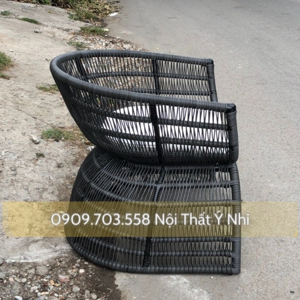 Ghế resot nhựa giả mây 