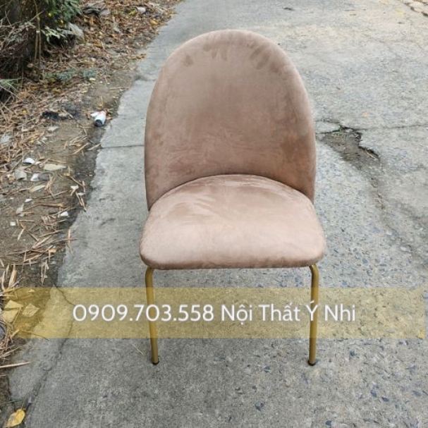 Ghế sắt bọc nệm da nhà hàng, quán ăn, resot