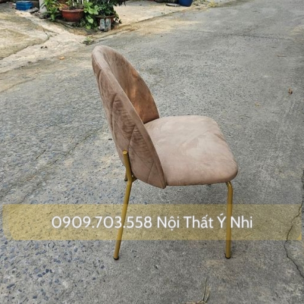 Ghế sắt bọc nệm da nhà hàng, quán ăn, resot
