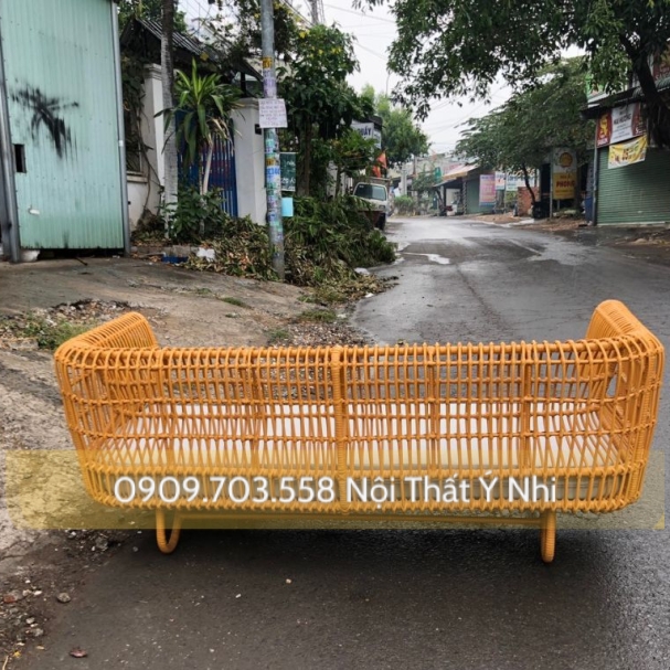 Ghế sofa nhựa giả mây