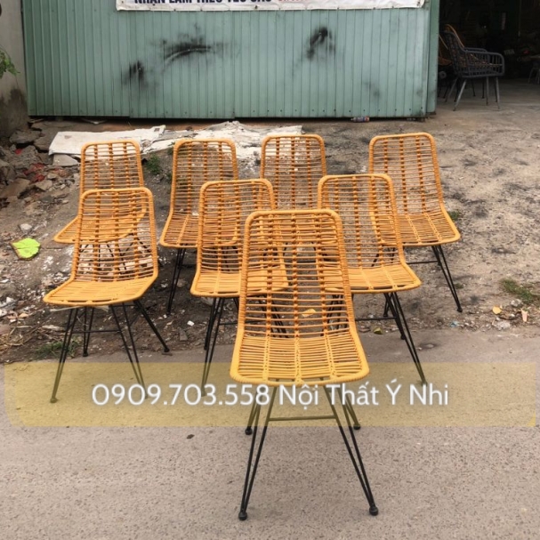 Ghế Song Mây Lưng Cao
