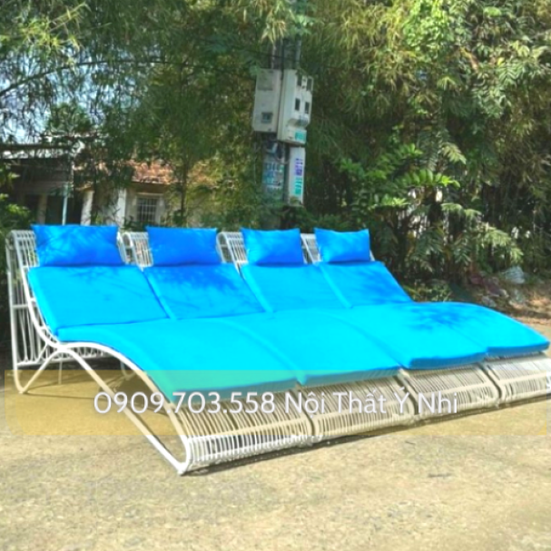 Ghế tắm nắng hồ bơi khung sắt