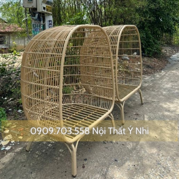 Ghế thư giản nhựa giả mây
