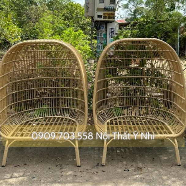 Ghế thư giản nhựa giả mây